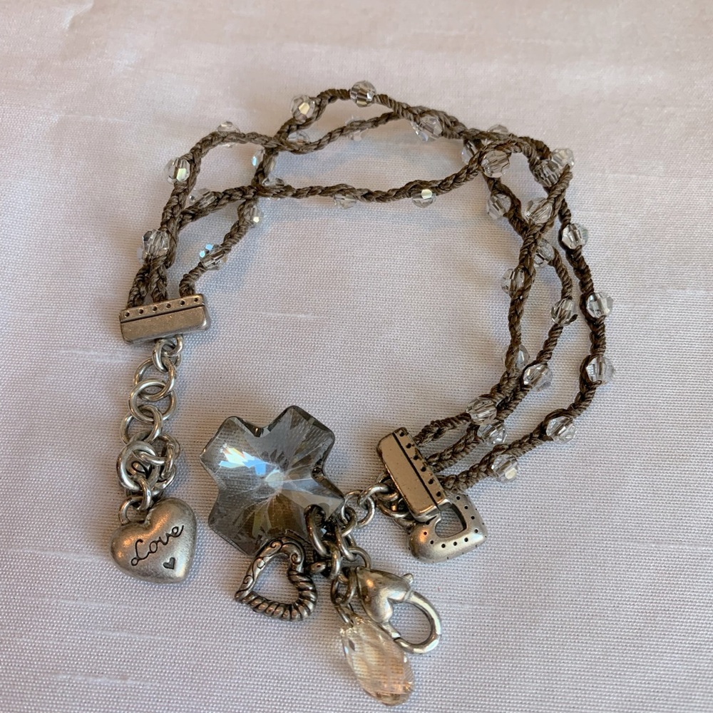 Brighton cross with heart bracelet